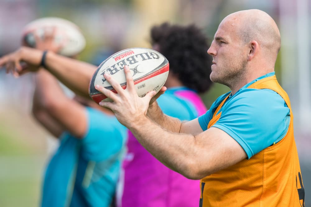 Stephen Moore will become the 10th most capped player of all time tomorrow. Photo: RUGBY.com.au/Stuart Walsmley