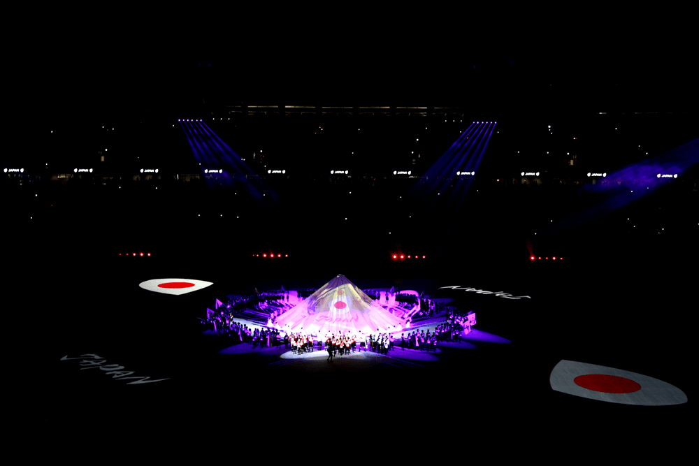 The Rugby World Cup was officially opened in Tokyo. Photo: Getty Images"
