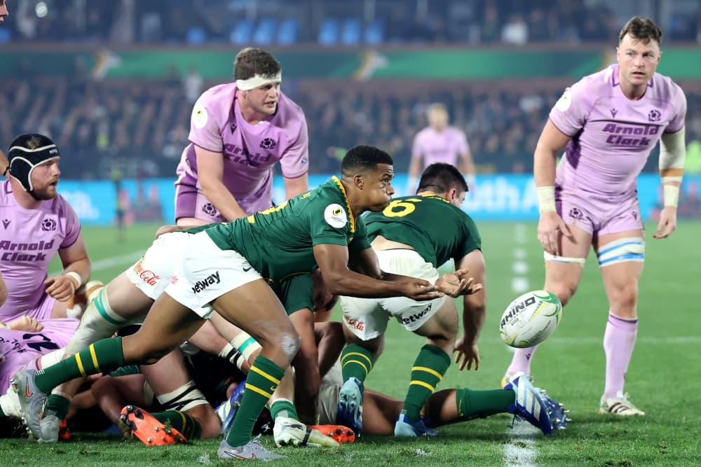 The Springboks were forced to dig deep to defeat Scotland. Photo: Getty Images