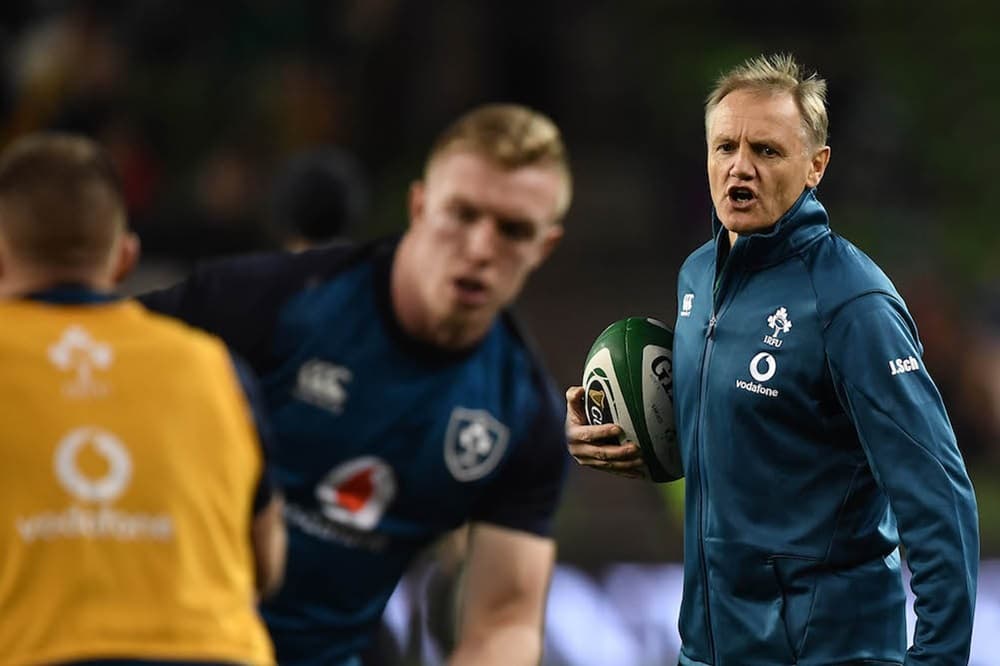 Ireland coach Joe Schmidt revs up his troops ahead of the All Blacks showdown. Photo: Getty Images