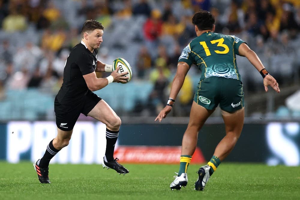 Beauden Barrett has been shifted to his preferred position at fly-half. Photo: Getty Images