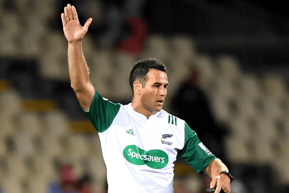 Ben O'Keeffe will referee Australia's first Rugby World Cup match. Photo: Getty Images