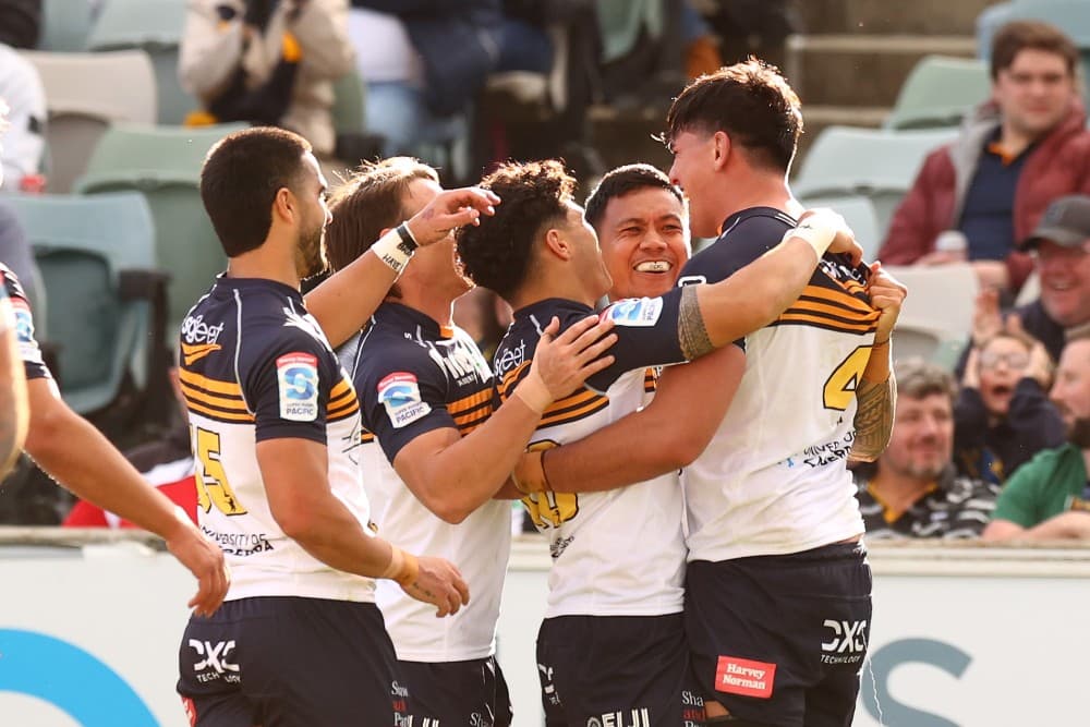 ACT Brumbies coach Stephen Larkham has confirmed a strong line-up for the opening match. Photo: Getty Images of their Japanese tour