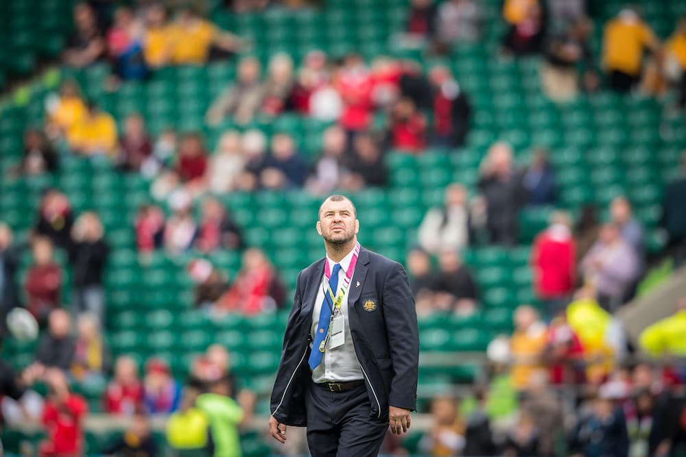 Thank you, Mr. Cheika. Photo: ARU Media/Stuart Warmsley