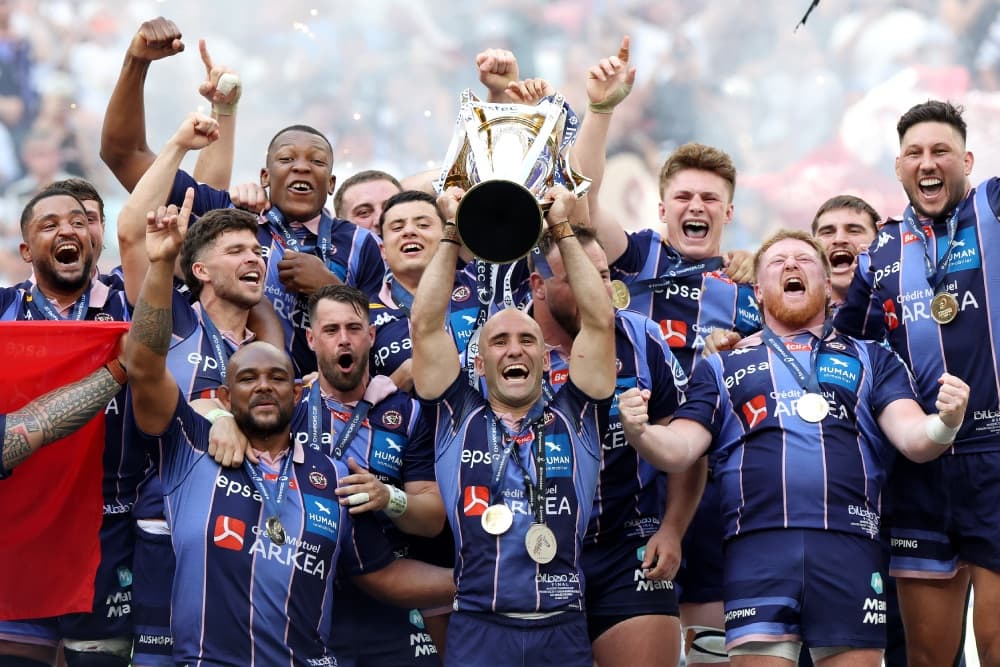  Adam Coleman (far right) is celebrating Bordeaux's European championship win. Photo: Getty Images