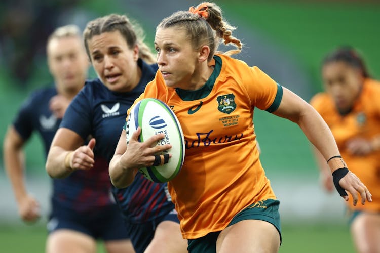 Georgina Friedrichs and the Wallaroos are keen to bounce back after their defeat to the USA. Photo: Getty Images