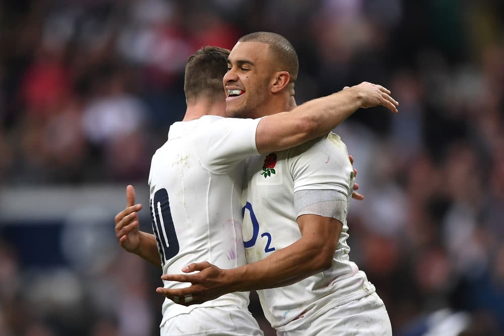 England centre Jonathan Joseph scored a hat-trick against Scotland. Photo: Getty Images