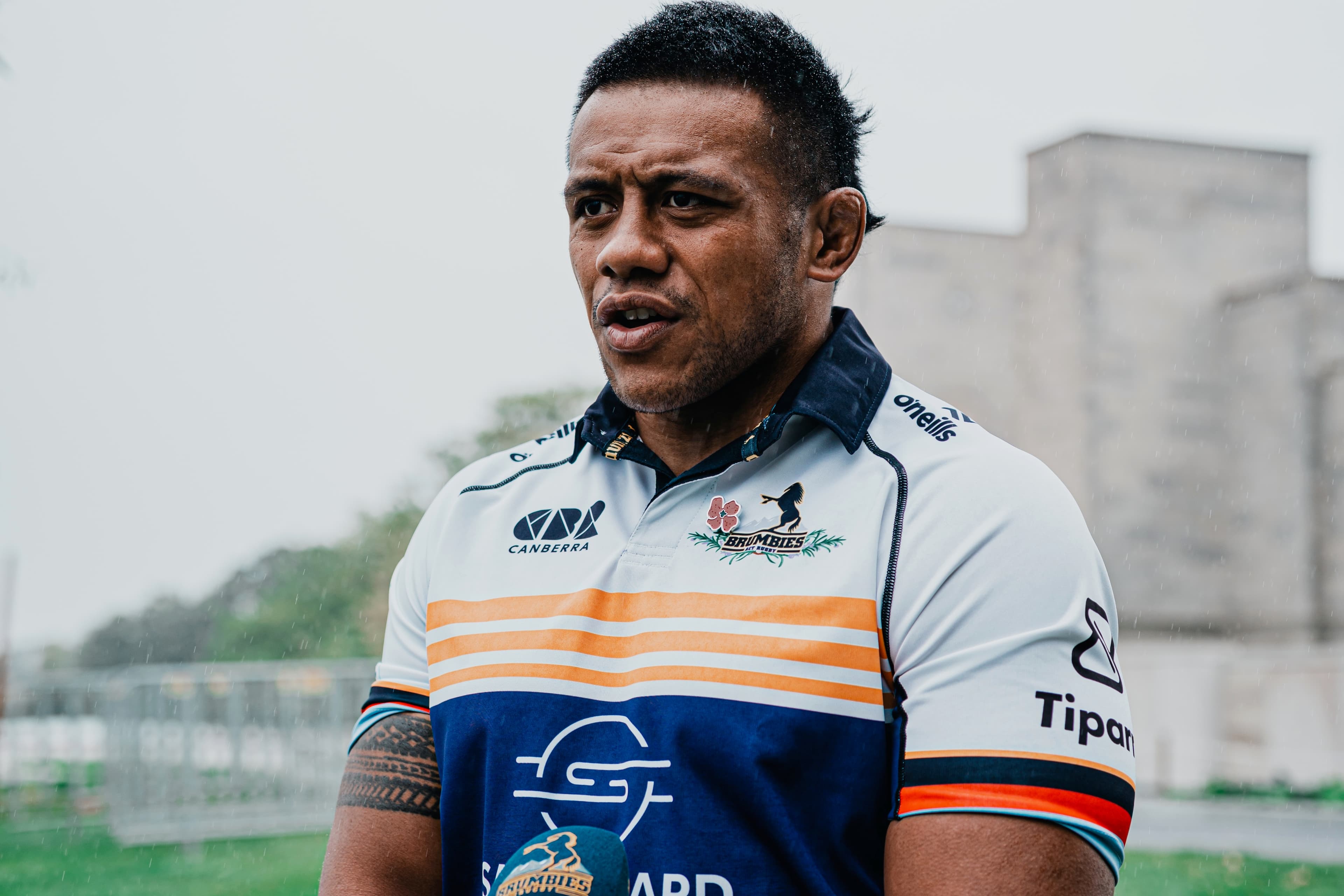 Allan Alaalatoa speaks to media at Captain Shout Cup media launch.