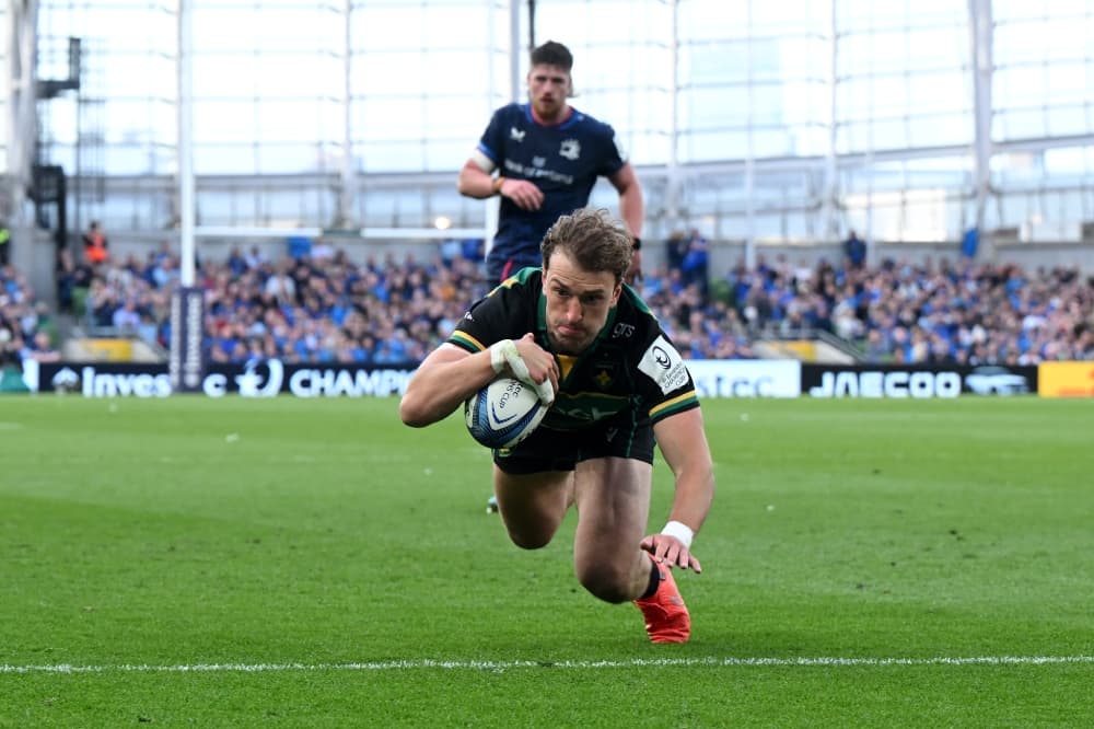 James Ramm's try was pivotal for the Saints as they took down Leinster in the Champions Cup Final. Photo: Getty Images