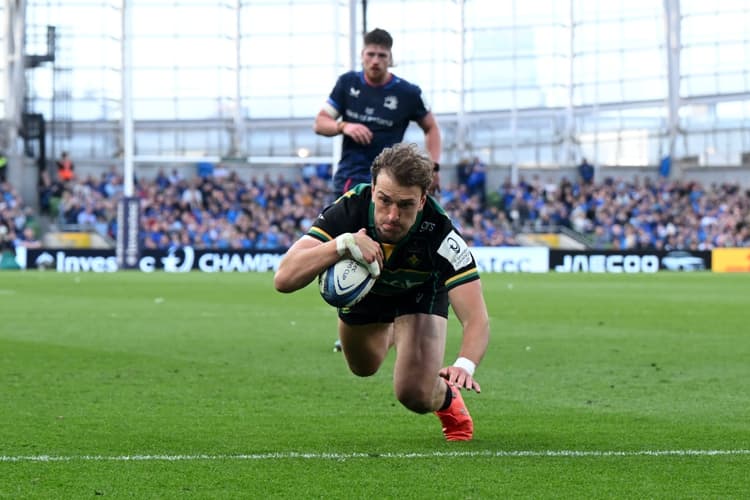 James Ramm's try was pivotal for the Saints as they took down Leinster in the Champions Cup Final. Photo: Getty Images