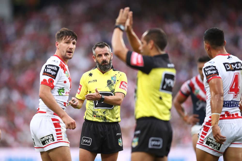 Eddie Jones believes rugby will end up with two referees, like in the NRL. Photo: Getty Images
