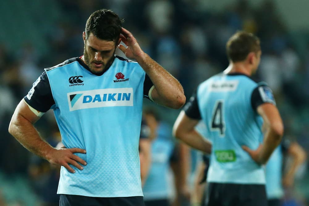 Club Captain Dave Dennis following the Waratahs' defeat against the Brumbies. Photo: Getty Images.