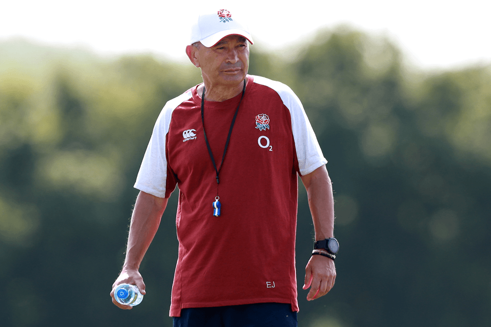 Eddie Jones has been forced to self isolate after an assistant coach tested positive to COVID-19. Photo: Getty Images