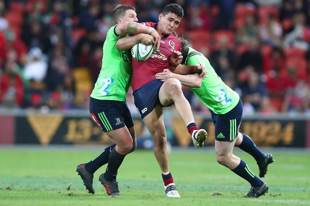 Izaia Perese returned to the Reds starting XV in spectacular fashion on Saturday. Photo: Getty Images