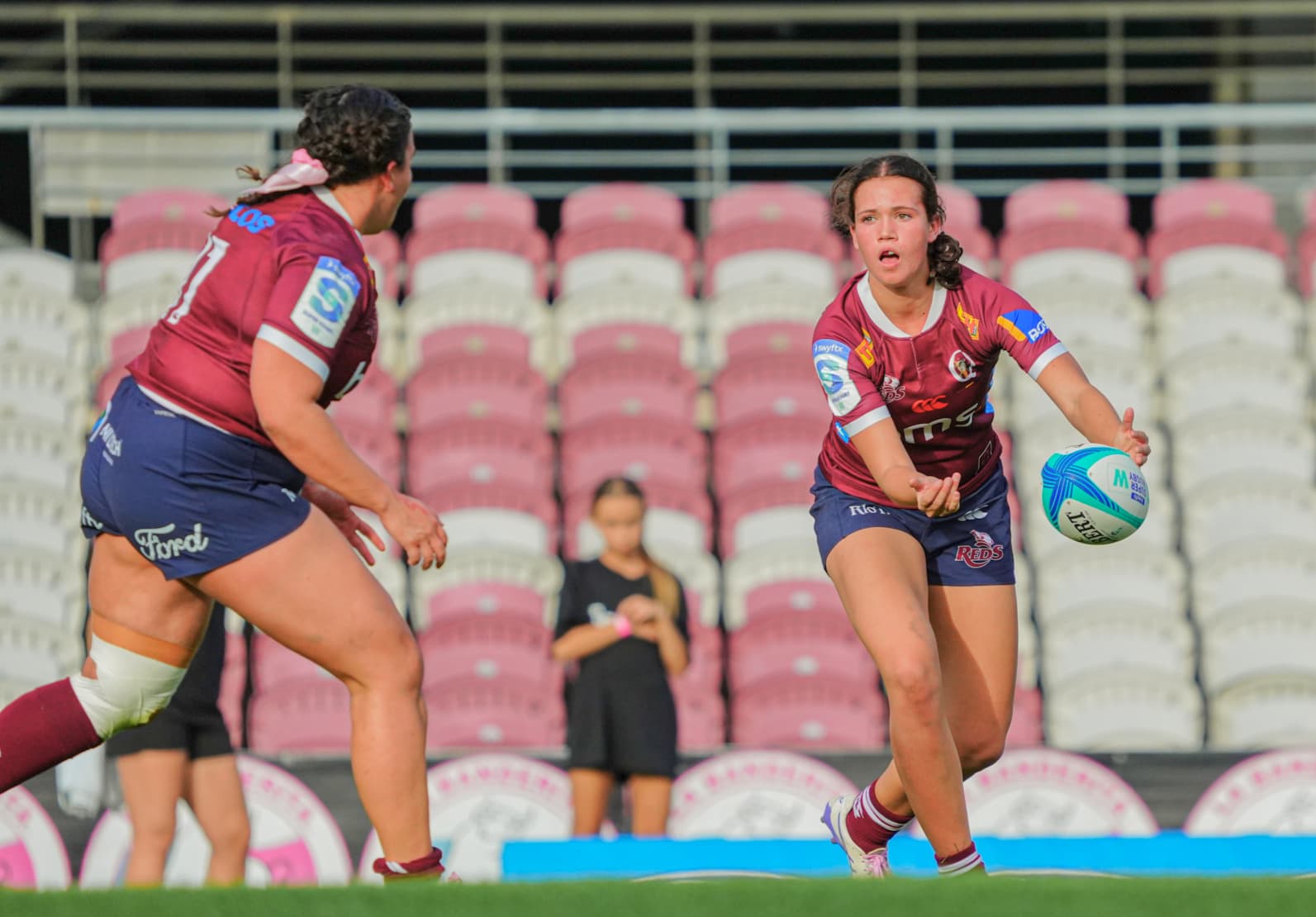 Rookie Reds playmaker Charity Wightman-Beaven...enjoying everything a debut season can offer