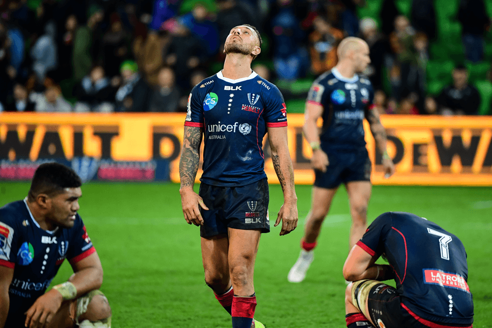 The Rebels have some nervous waits in store. Photo: RUGBY.com.au/Stuart Walmsley
