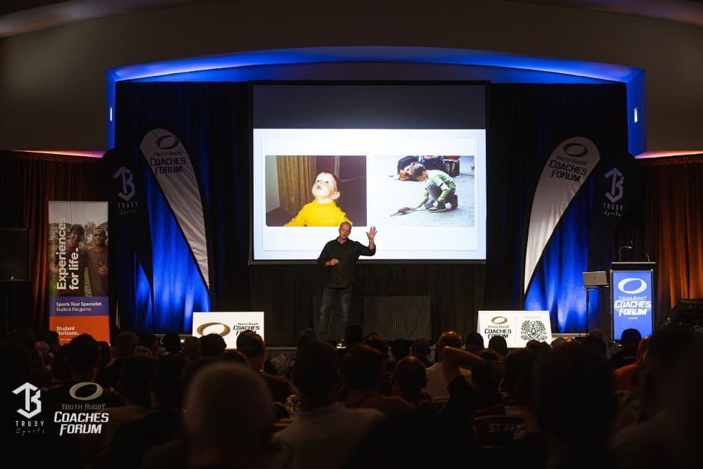 Over 300 coaches from all levels attended the Youth Rugby Coaches Forum, led by Michael Maguire.