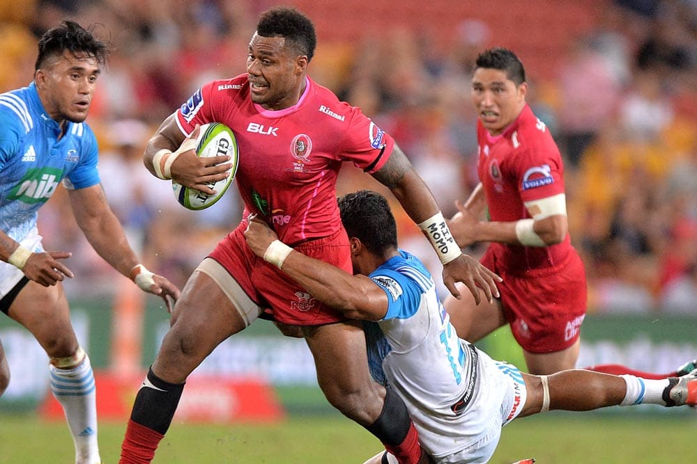 Samu  Kerevi was back to his bullocking best against the Blues. Photo: Getty Images