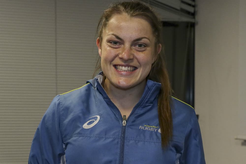 Grace Hamilton and the Wallaroos are on the board in Ireland. Photo: ARU Media/Brendan Hertel