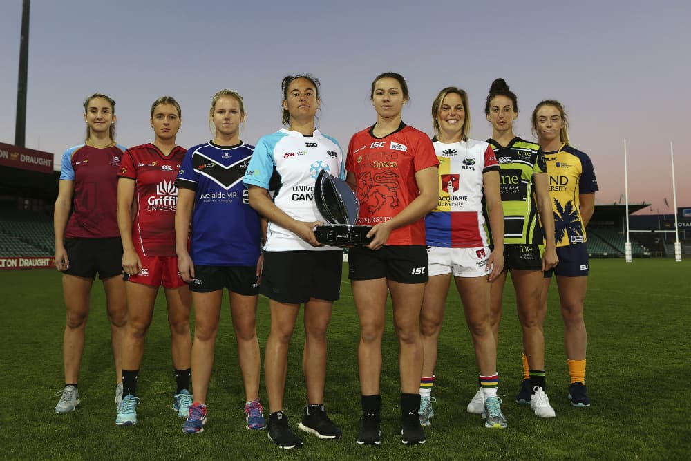 The captain's of each team take part in the official photo shoot. Photo: Karen Watson