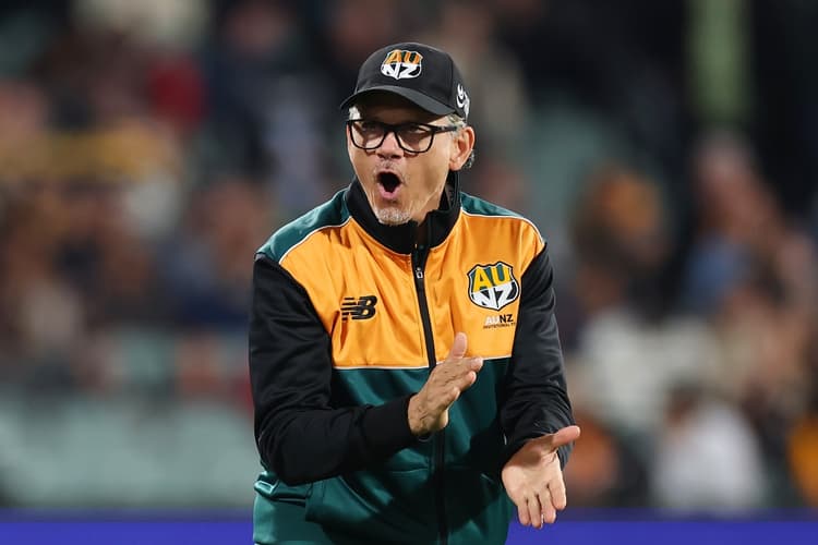 Les Kiss and the players want the AUNZ concept to continue despite the defeat. Photo: Getty Images