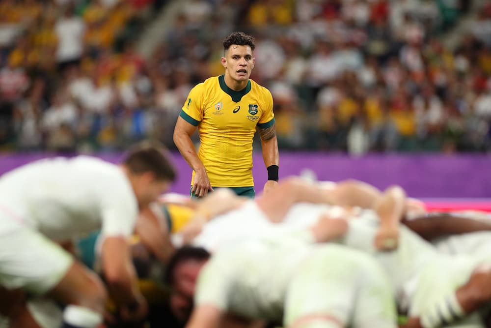 Matt Toomua in action for the Wallabies against England in the Rugby World Cup. Photo: Getty Images 