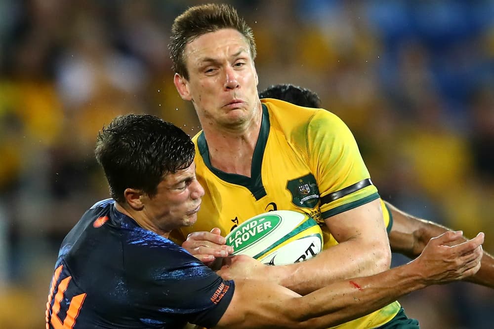 Dane Haylett-Petty takes the ball up against the Pumas. Photo: Getty Images