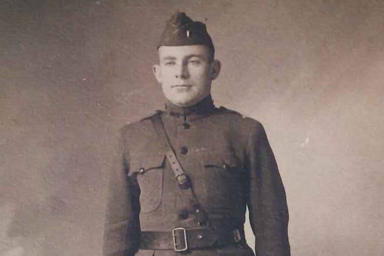 World Rugby Hall of Fame inductee and Australian Daniel Carroll in the American Army serving as Lieutenant during WWI. Photo: ARU Archive.
