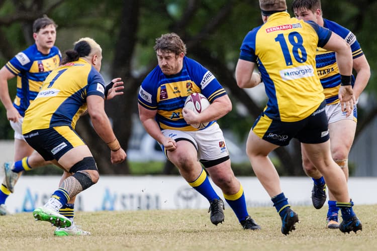 Hooker Andrew Ready on the charge for Easts. Photo: Brendan Hertel