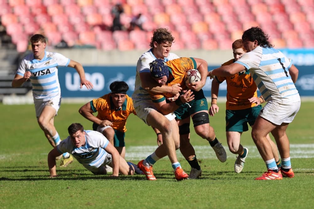 Toby Brial is one of several returning stars for the Australia U20s as they name their opening side of 2026 to face Fiji. Photo: Getty Images