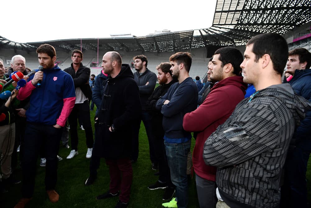 Stade Francais players are angry over a proposed club merger. Photo: AFP