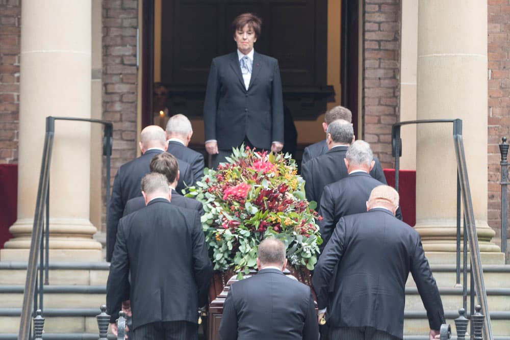 Nicholas Shehadie was farewelled in Sydney. Photo: Getty Images