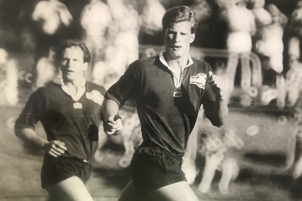 Michael Lyngah on debut for the Reds nearly 30 years prior to his son's debut at Ballymore. 