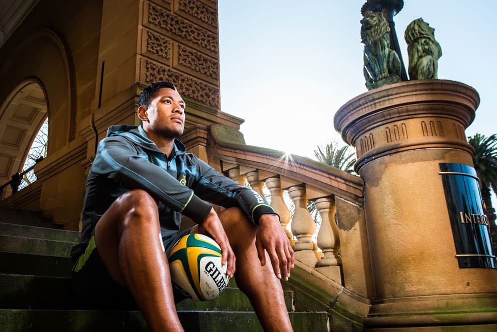 Israel Folau has been stood down by NSW Rugby. Photo: RUGBY.com.au/Stuart Walmsley