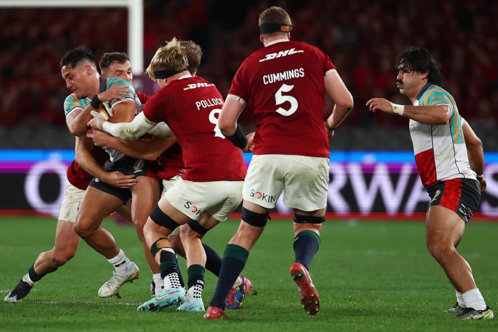 The British & Irish Lions have held on to defeat First Nations Pasifika. Photo: Getty Images