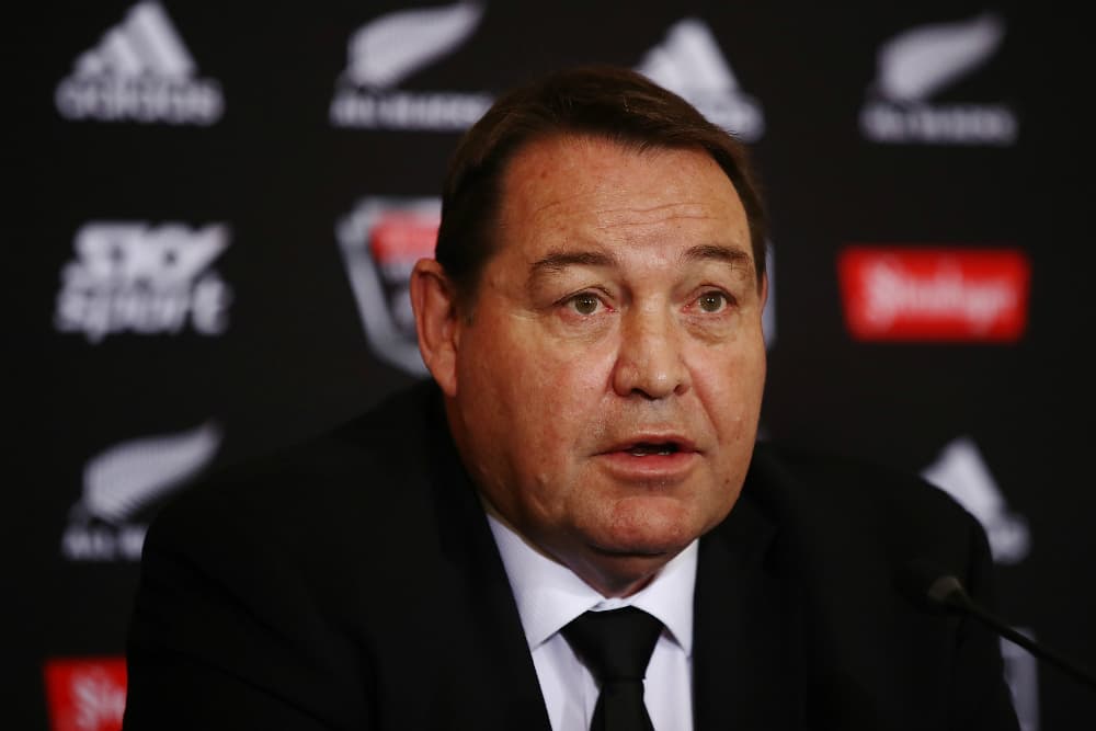 Steve Hansen isn't happy with Joe Moody and Owen Franks. Photo: Getty Images