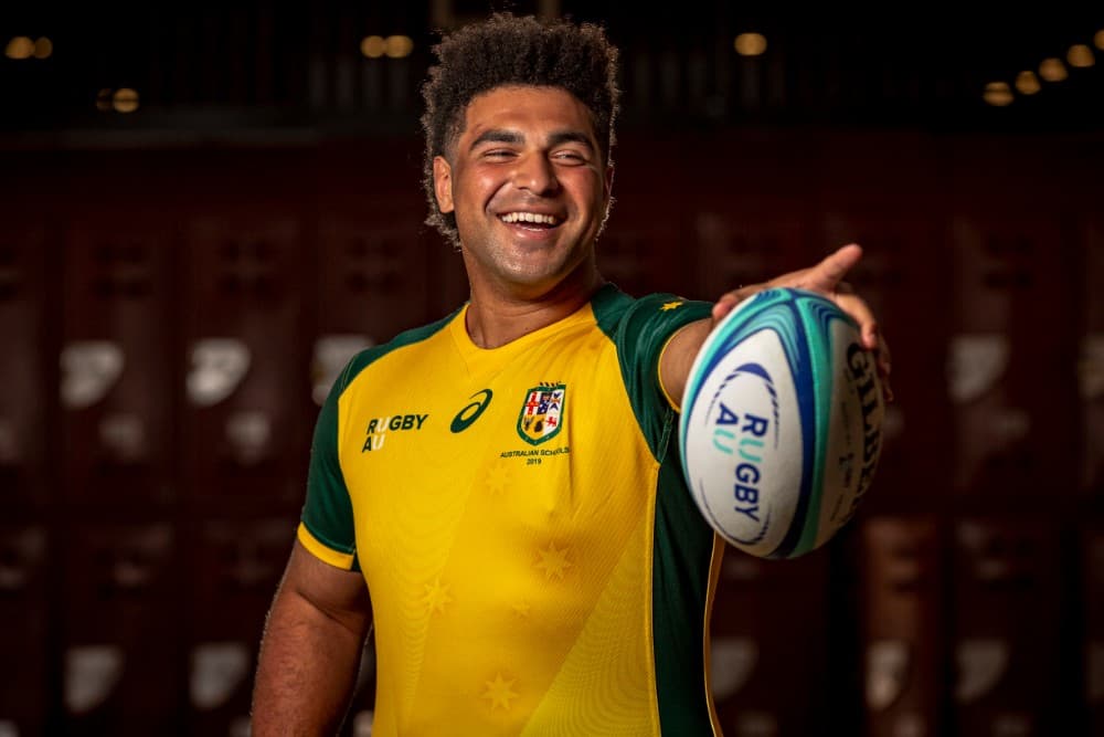 Young Queensand prop Zane Nongorr. Photo: QRU Media/Brendan Hertel