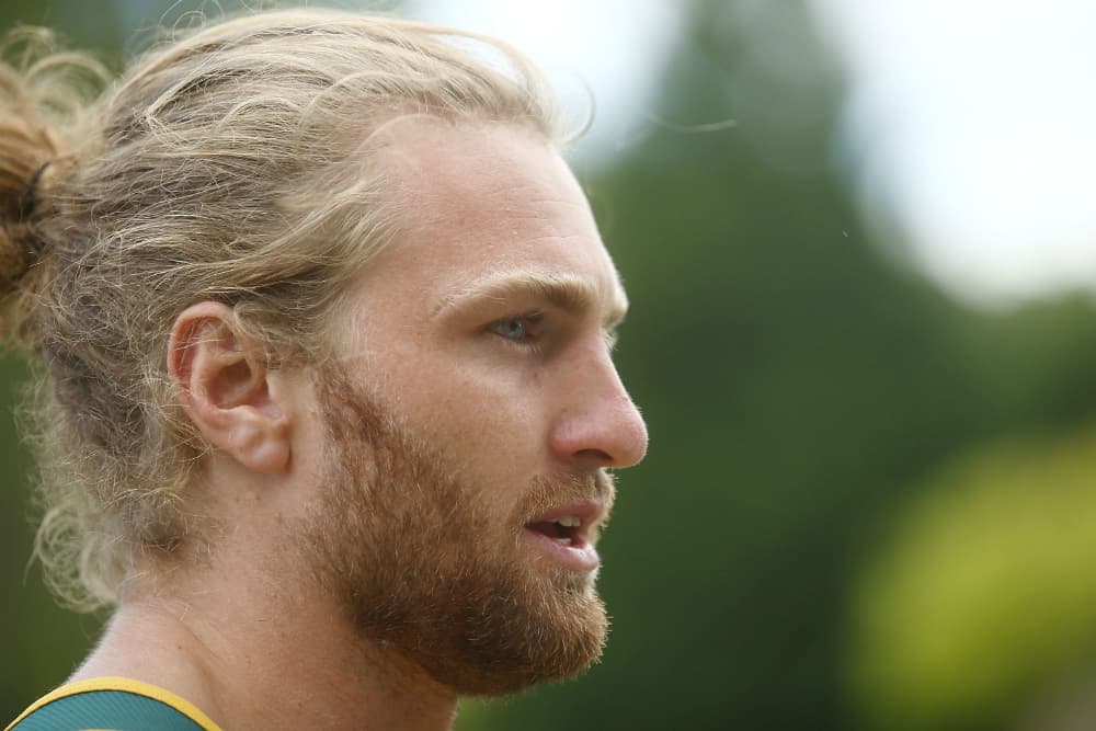 Australian Men's Sevens skipper Lewi Holland is back. Photo: Getty Images
