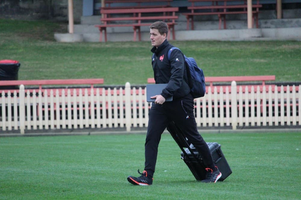 Kent at French training during their two-week quarantine period. Photo: France Rugby/Adrien Bastid