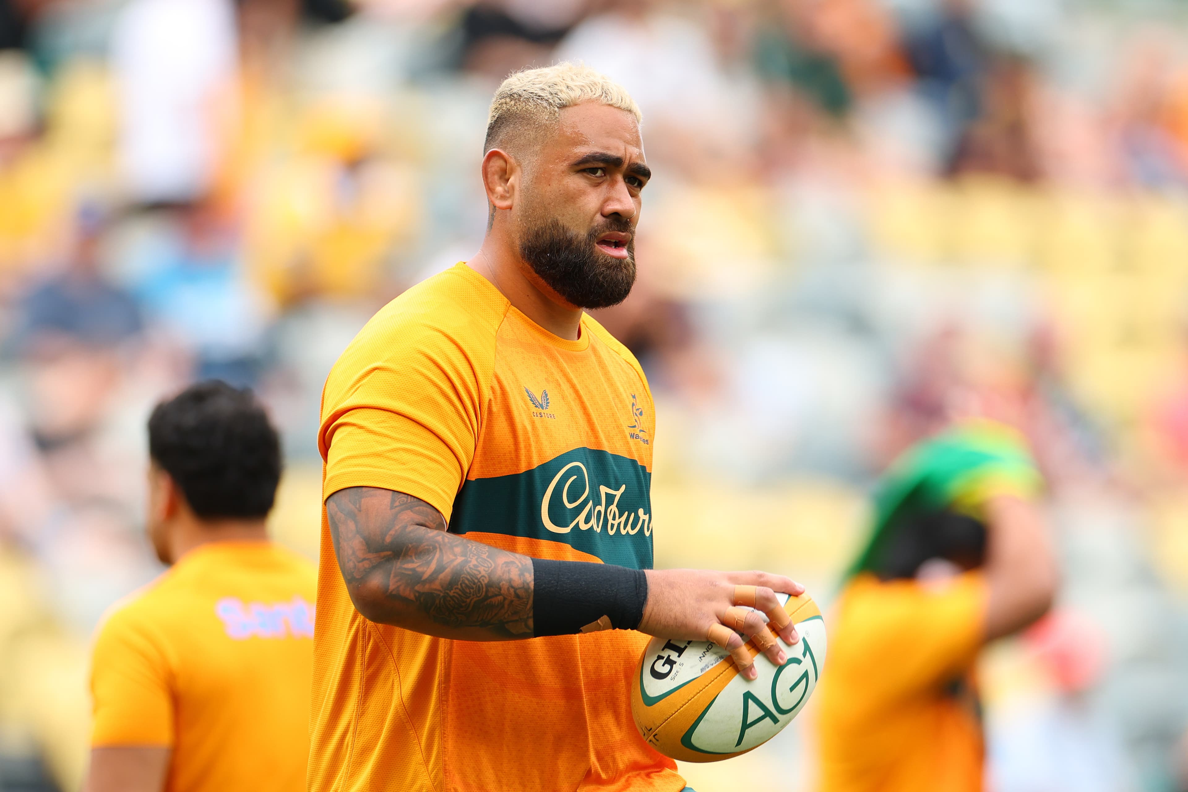 Lukhan Salakaia-Loto will wear the Wallaby gold for the 50th time this weekend. Photo: Getty Images
