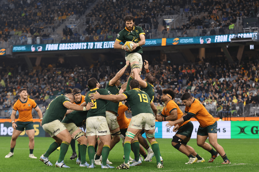 Ruan Nortje in action against the Wallabies. Source: Getty