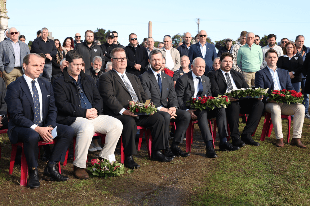The Hunter rugby community turned out to pay their respects. Source: Getty. 