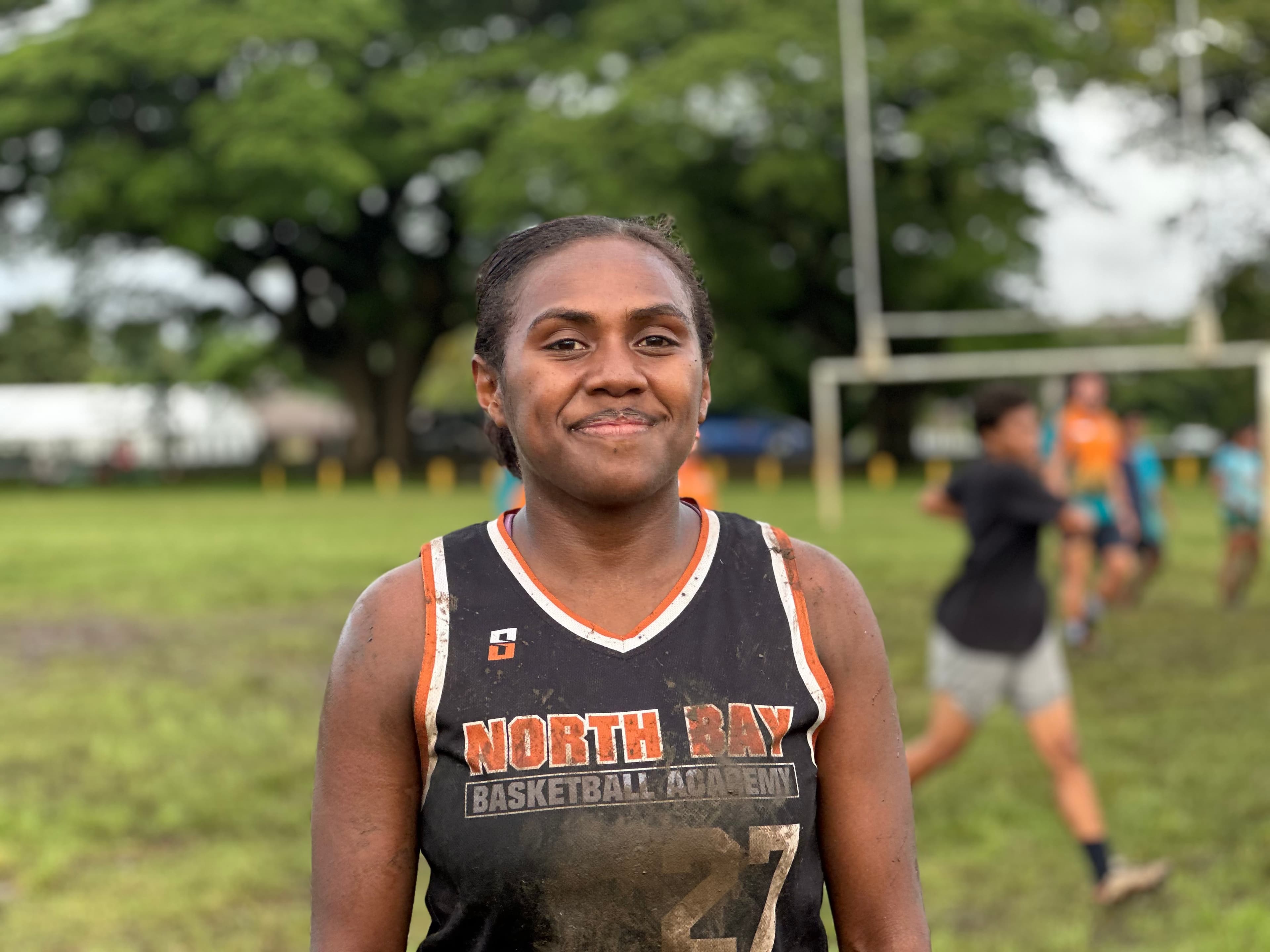Fijian rugby player Avolonia Lewaiwaca during a Rugby Australia coaching clinic in Lautoka. Picture: Supplied