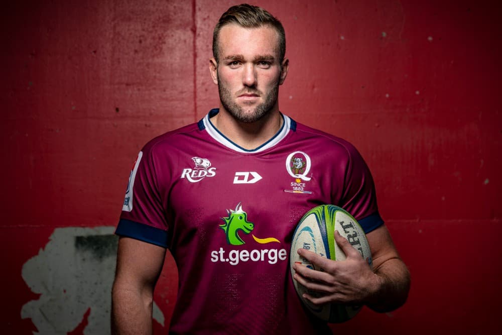 Izack Rodda has re-signed with the Reds and Rugby Australia until the end of 2023. Photo: QRU Media/Brendan Hertel