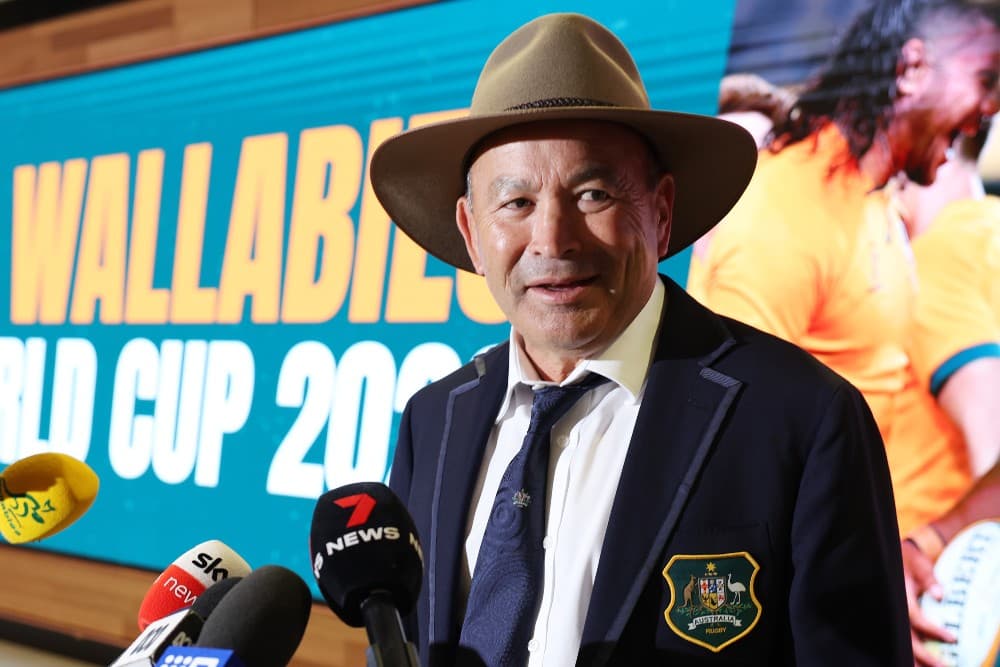 Eddie Jones has fired up at media before his departure to France. Photo: Getty Images