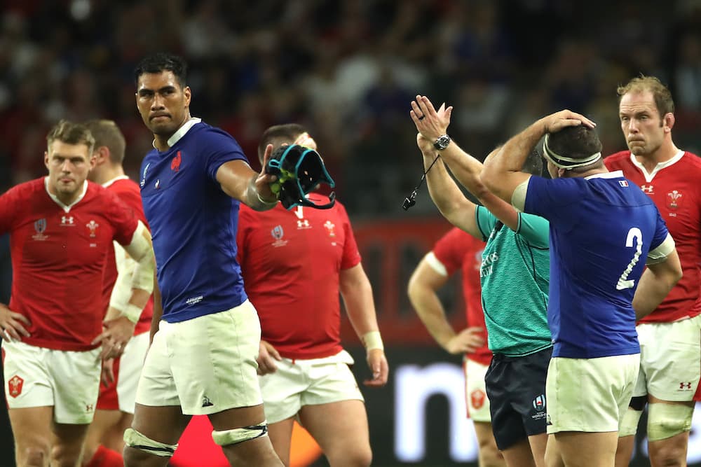 Sebastien Vahaamahina was sent off against Wales. Photo: Getty Images
