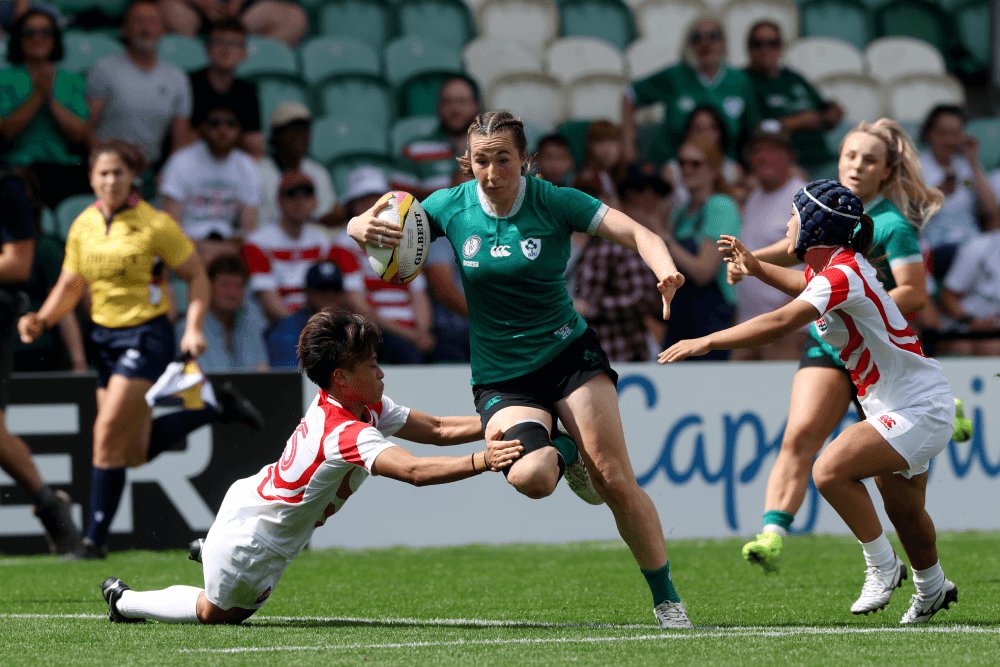 Eve Higgins had a massive game in Ireland's opener at the World Cup. Source: Getty