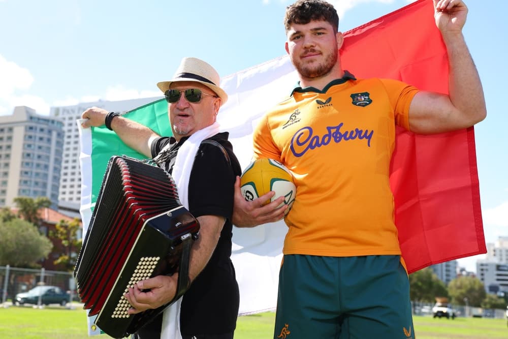 Italian-heritage flanker Carlo Tizzano is excited to press his claims as the permanent Wallabies openside flanker. Photo: Getty Images