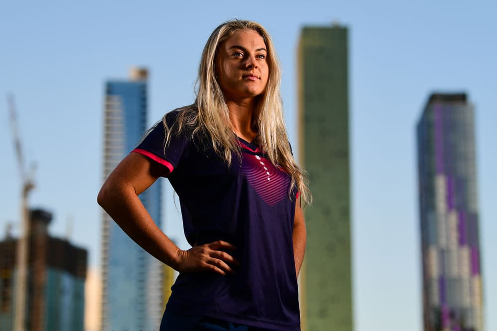 Georgia Page in Melbourne this week. Photo: Rugby AU Media/Stuart Walmsley