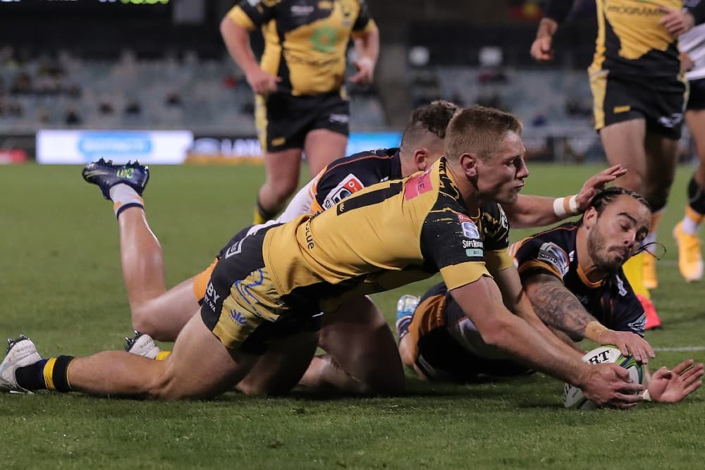 The Brumbies have beaten the Western Force to seal top spot on the Super Rugby AU standings. Photo: Getty Images